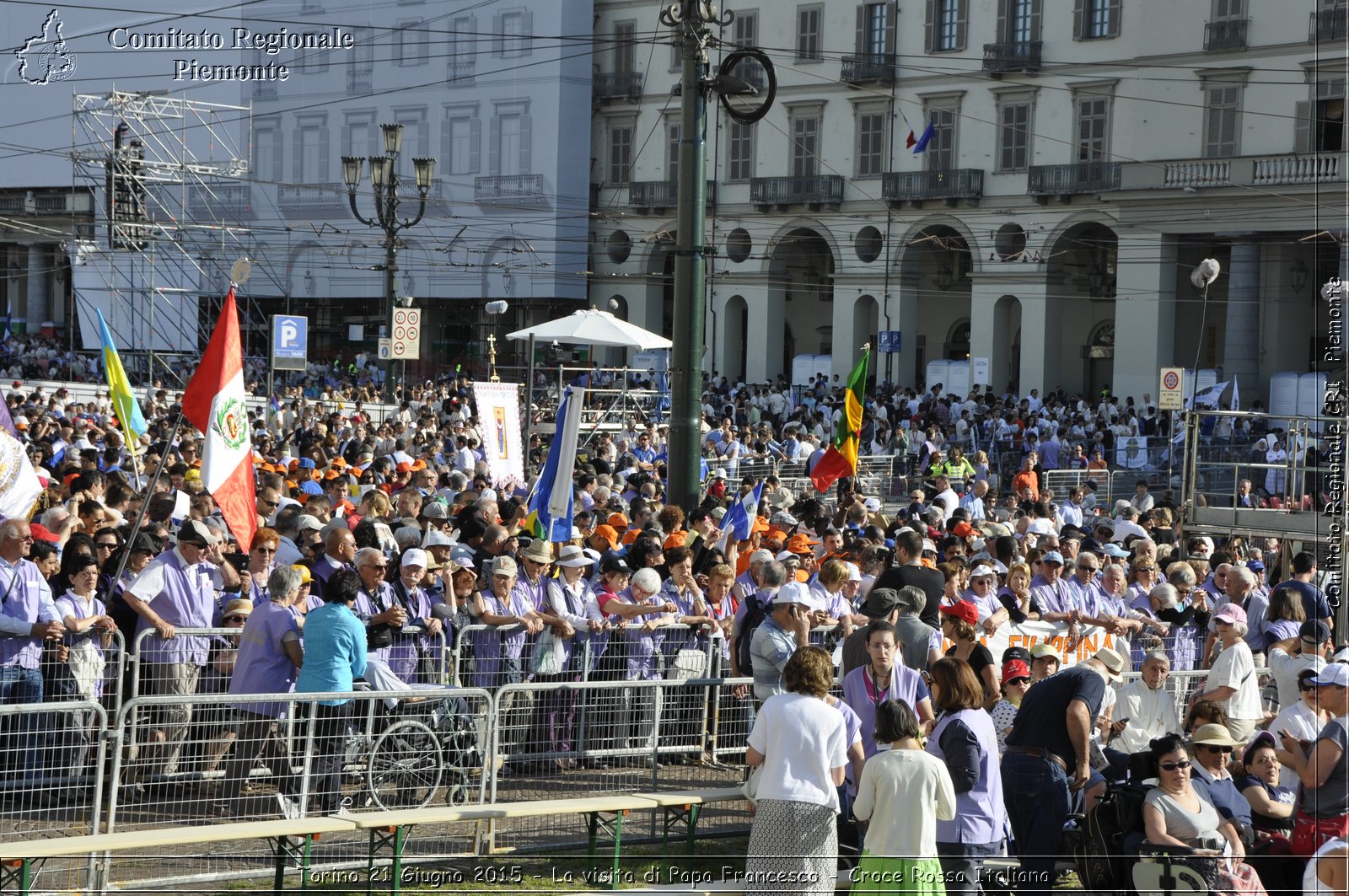 Torino 21 Giugno 2015 - La visita di Papa Francesco - Croce Rossa Italiana- Comitato Regionale del Piemonte