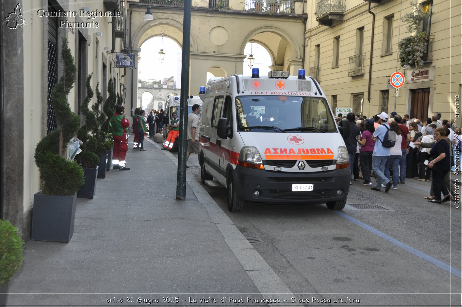 Torino 21 Giugno 2015 - La visita di Papa Francesco - Croce Rossa Italiana- Comitato Regionale del Piemonte