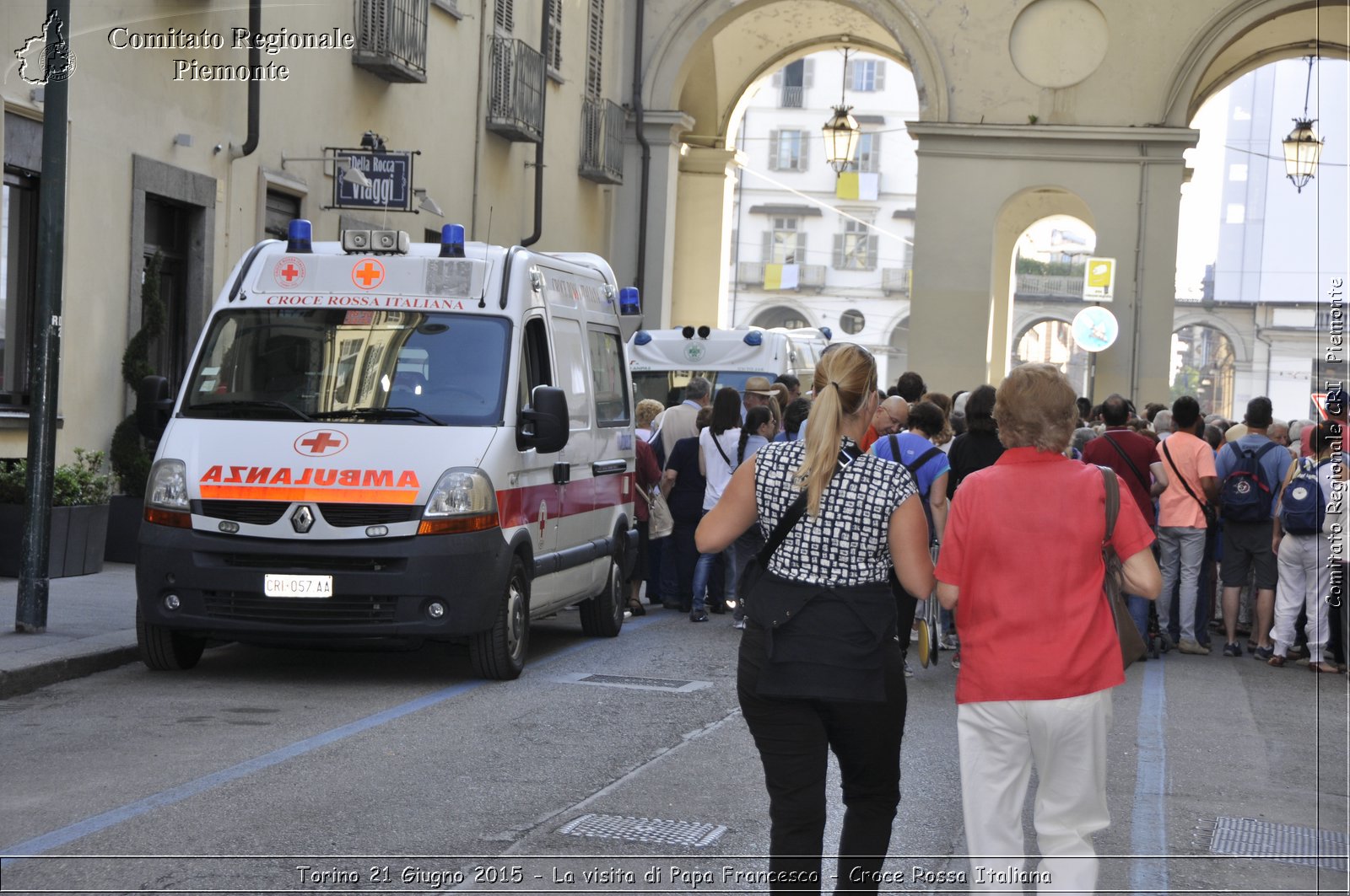 Torino 21 Giugno 2015 - La visita di Papa Francesco - Croce Rossa Italiana- Comitato Regionale del Piemonte