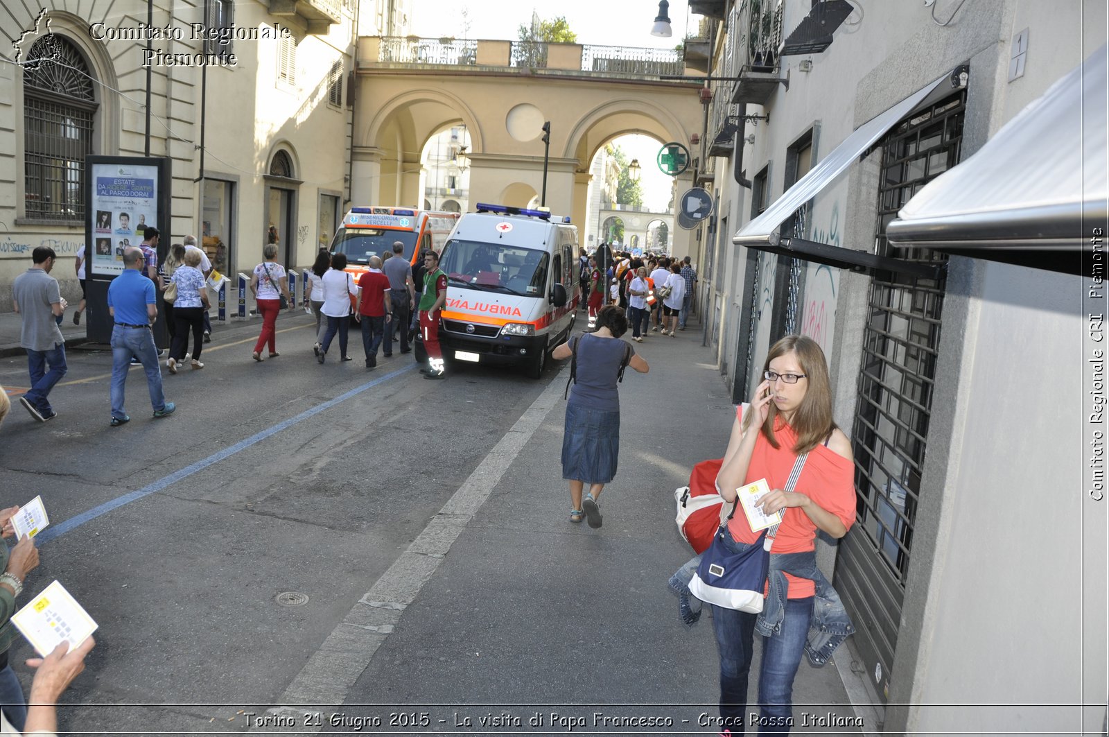 Torino 21 Giugno 2015 - La visita di Papa Francesco - Croce Rossa Italiana- Comitato Regionale del Piemonte