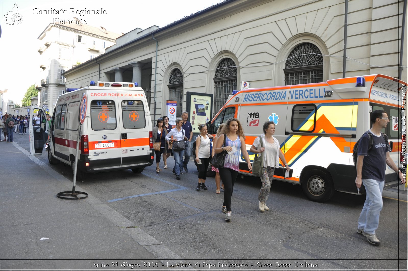 Torino 21 Giugno 2015 - La visita di Papa Francesco - Croce Rossa Italiana- Comitato Regionale del Piemonte