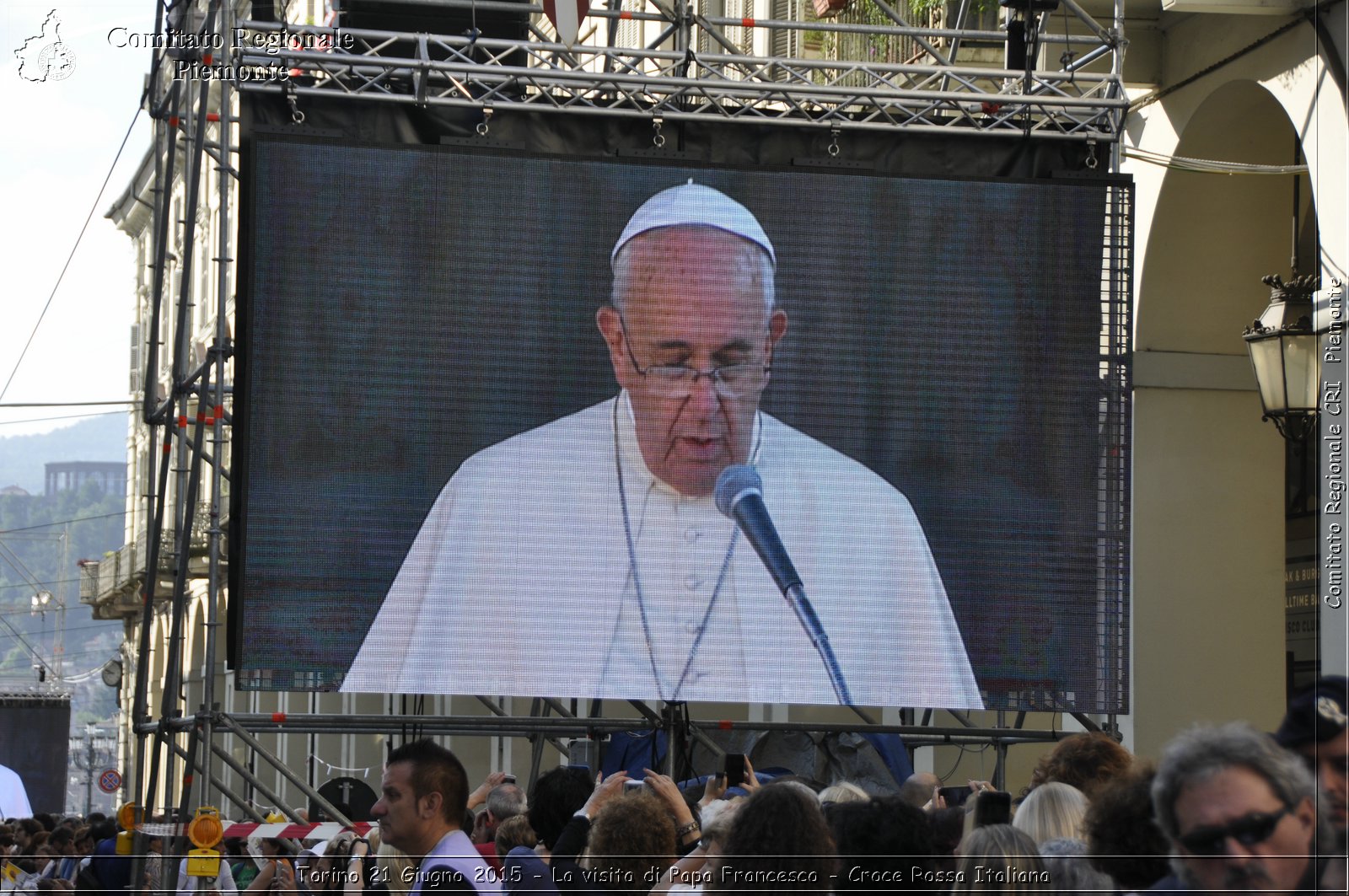 Torino 21 Giugno 2015 - La visita di Papa Francesco - Croce Rossa Italiana- Comitato Regionale del Piemonte