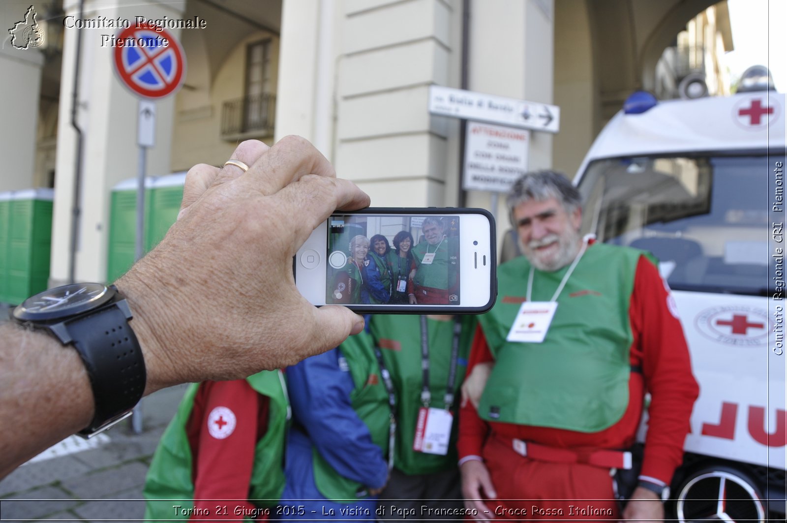 Torino 21 Giugno 2015 - La visita di Papa Francesco - Croce Rossa Italiana- Comitato Regionale del Piemonte