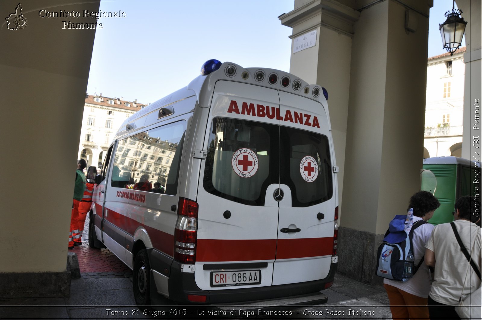 Torino 21 Giugno 2015 - La visita di Papa Francesco - Croce Rossa Italiana- Comitato Regionale del Piemonte