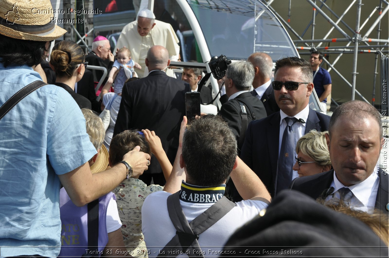 Torino 21 Giugno 2015 - La visita di Papa Francesco - Croce Rossa Italiana- Comitato Regionale del Piemonte