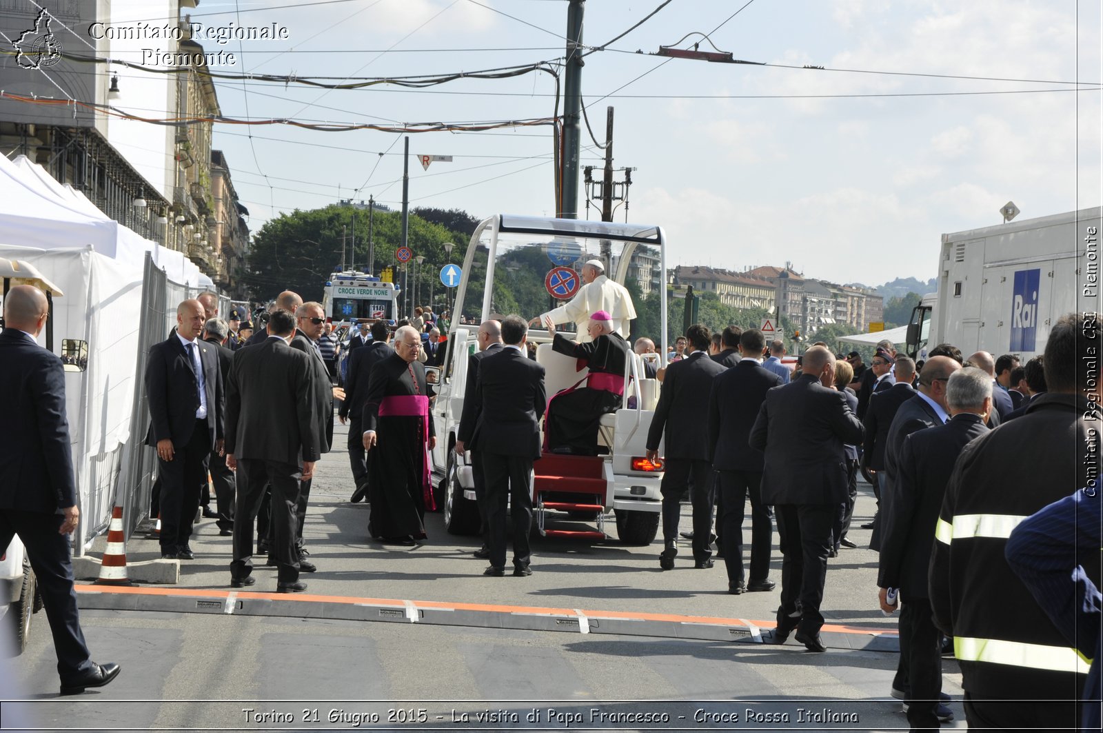 Torino 21 Giugno 2015 - La visita di Papa Francesco - Croce Rossa Italiana- Comitato Regionale del Piemonte