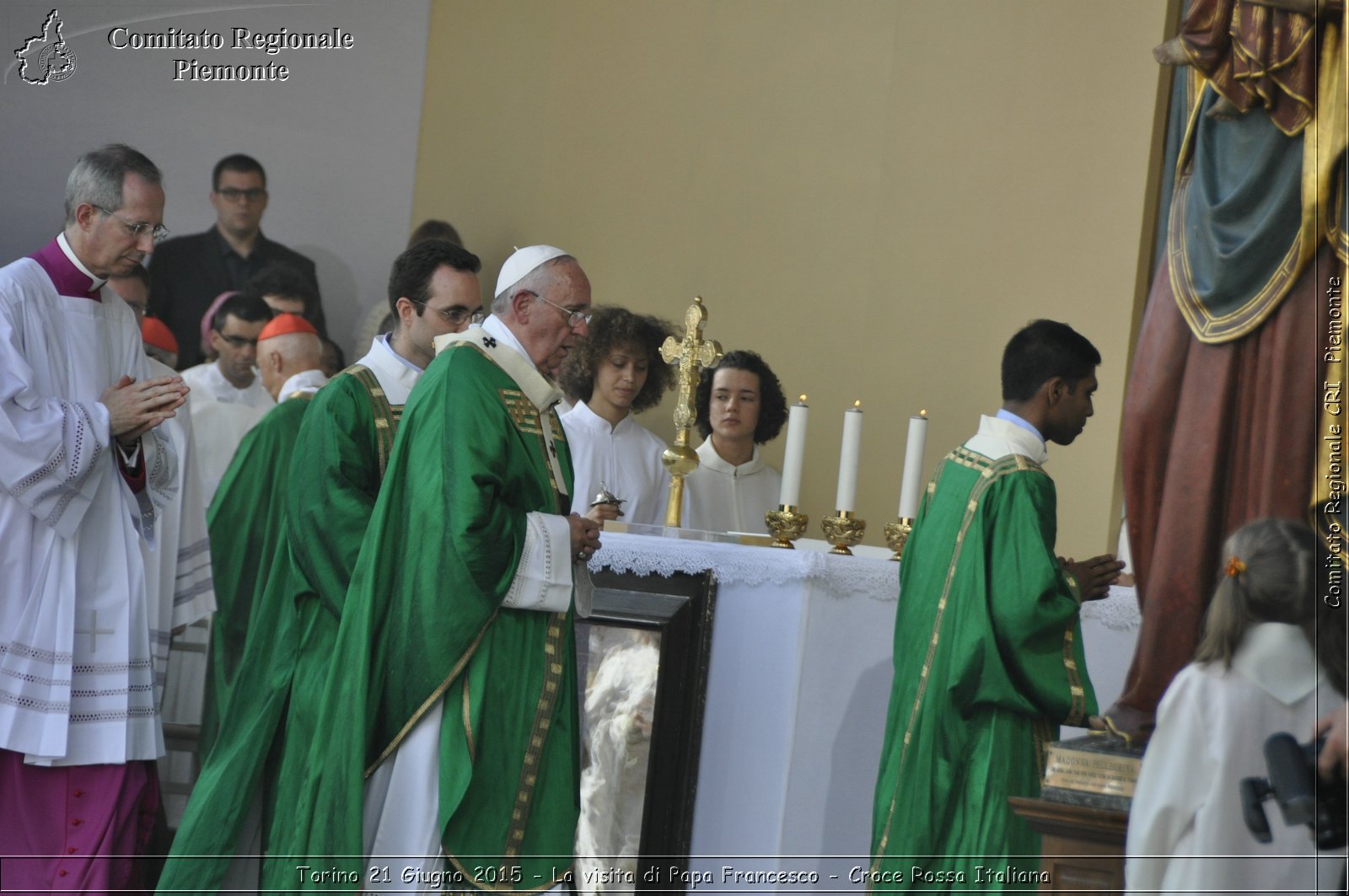 Torino 21 Giugno 2015 - La visita di Papa Francesco - Croce Rossa Italiana- Comitato Regionale del Piemonte