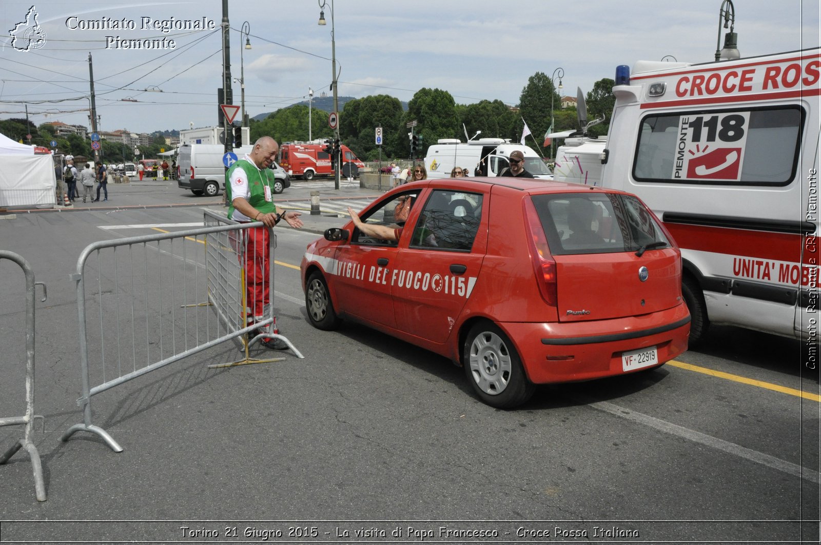 Torino 21 Giugno 2015 - La visita di Papa Francesco - Croce Rossa Italiana- Comitato Regionale del Piemonte