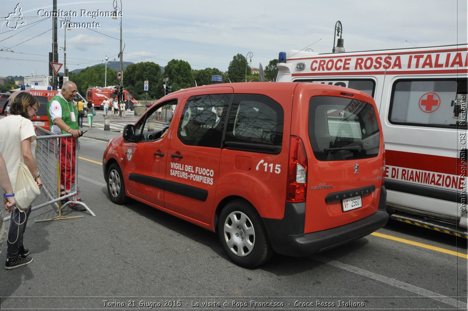 Torino 21 Giugno 2015 - La visita di Papa Francesco - Croce Rossa Italiana- Comitato Regionale del Piemonte