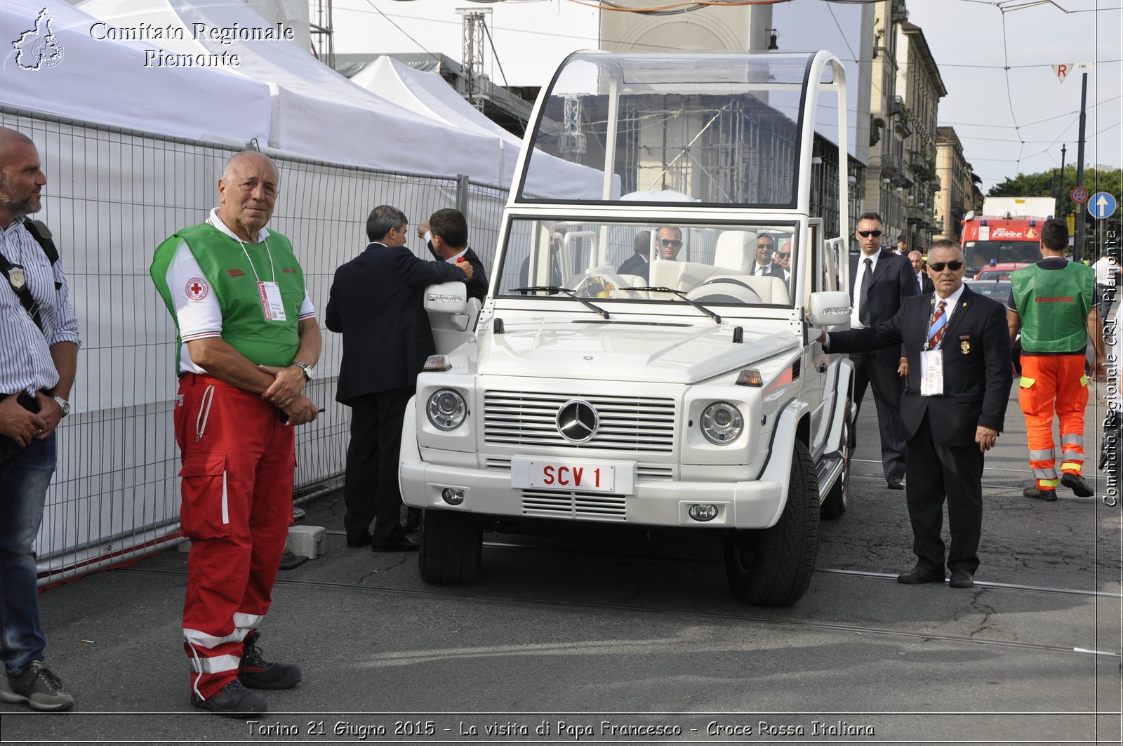 Torino 21 Giugno 2015 - La visita di Papa Francesco - Croce Rossa Italiana- Comitato Regionale del Piemonte