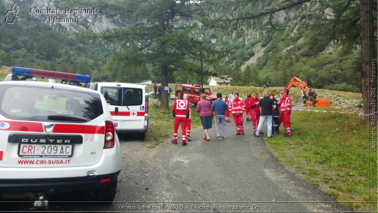 Venaus 14 Agosto 2015 - Nucleo di valutazione Cri - Croce Rossa Italiana - Comitato Regionale del Piemonte