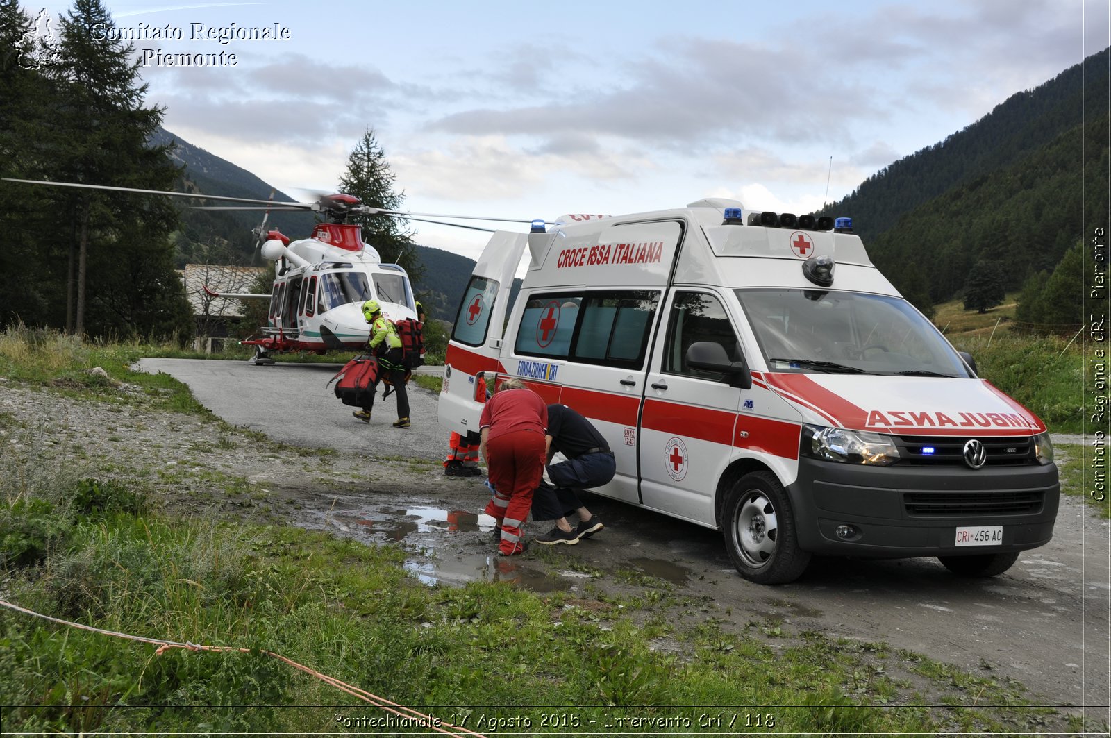 Pontechianale 17 Agosto 2015 - Intervento Cri / 118 - Croce Rossa Italiana - Comitato Regionale del Piemonte