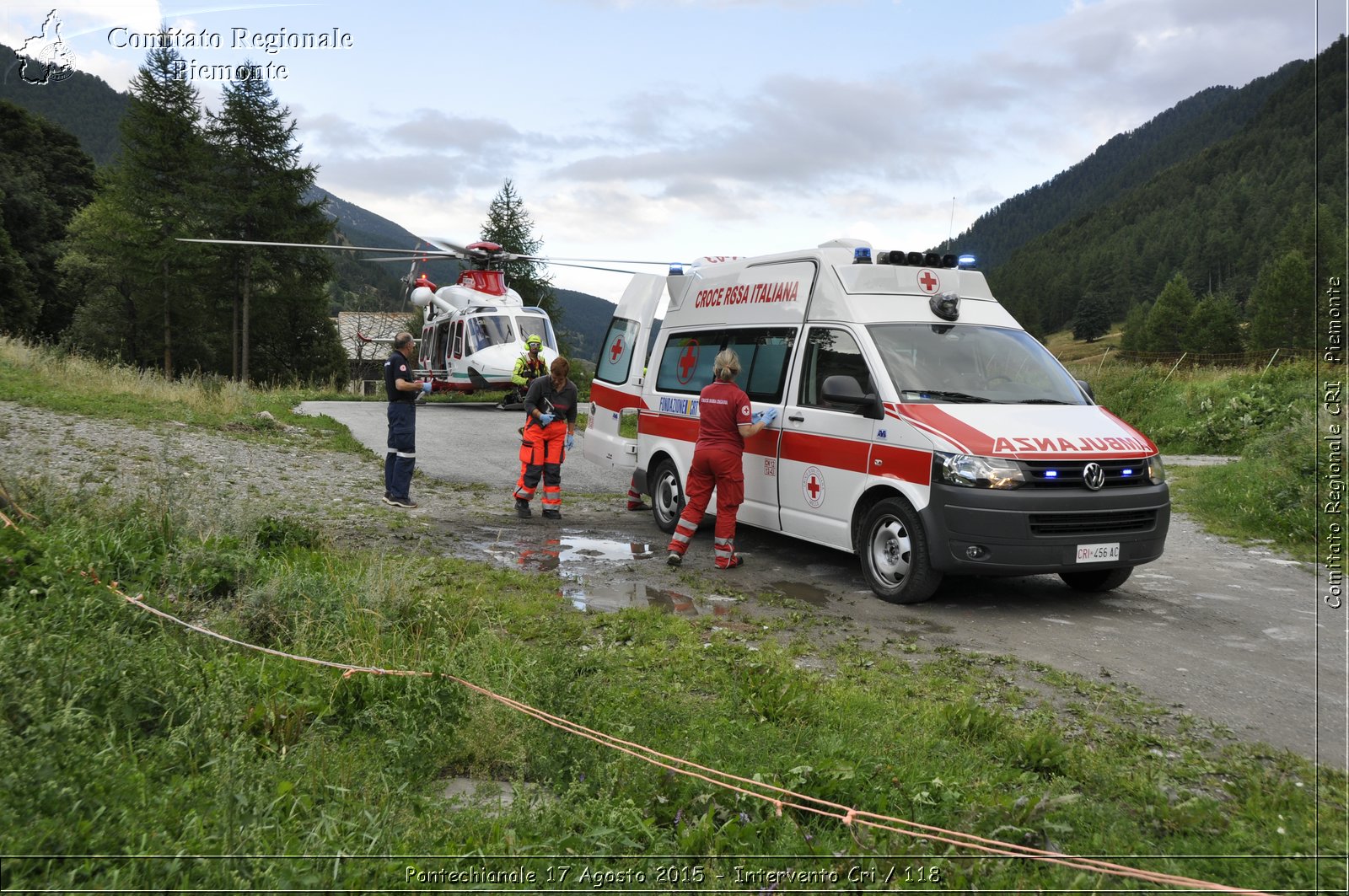 Pontechianale 17 Agosto 2015 - Intervento Cri / 118 - Croce Rossa Italiana - Comitato Regionale del Piemonte