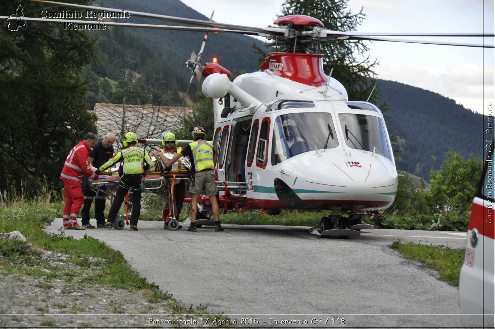 Pontechianale 17 Agosto 2015 - Intervento Cri / 118 - Croce Rossa Italiana - Comitato Regionale del Piemonte