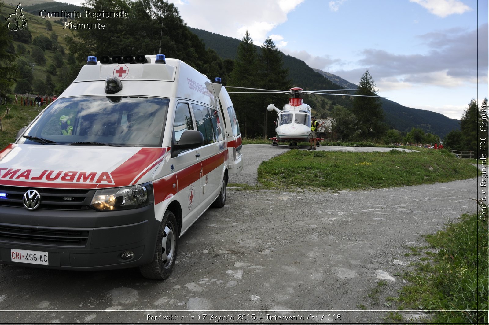 Pontechianale 17 Agosto 2015 - Intervento Cri / 118 - Croce Rossa Italiana - Comitato Regionale del Piemonte