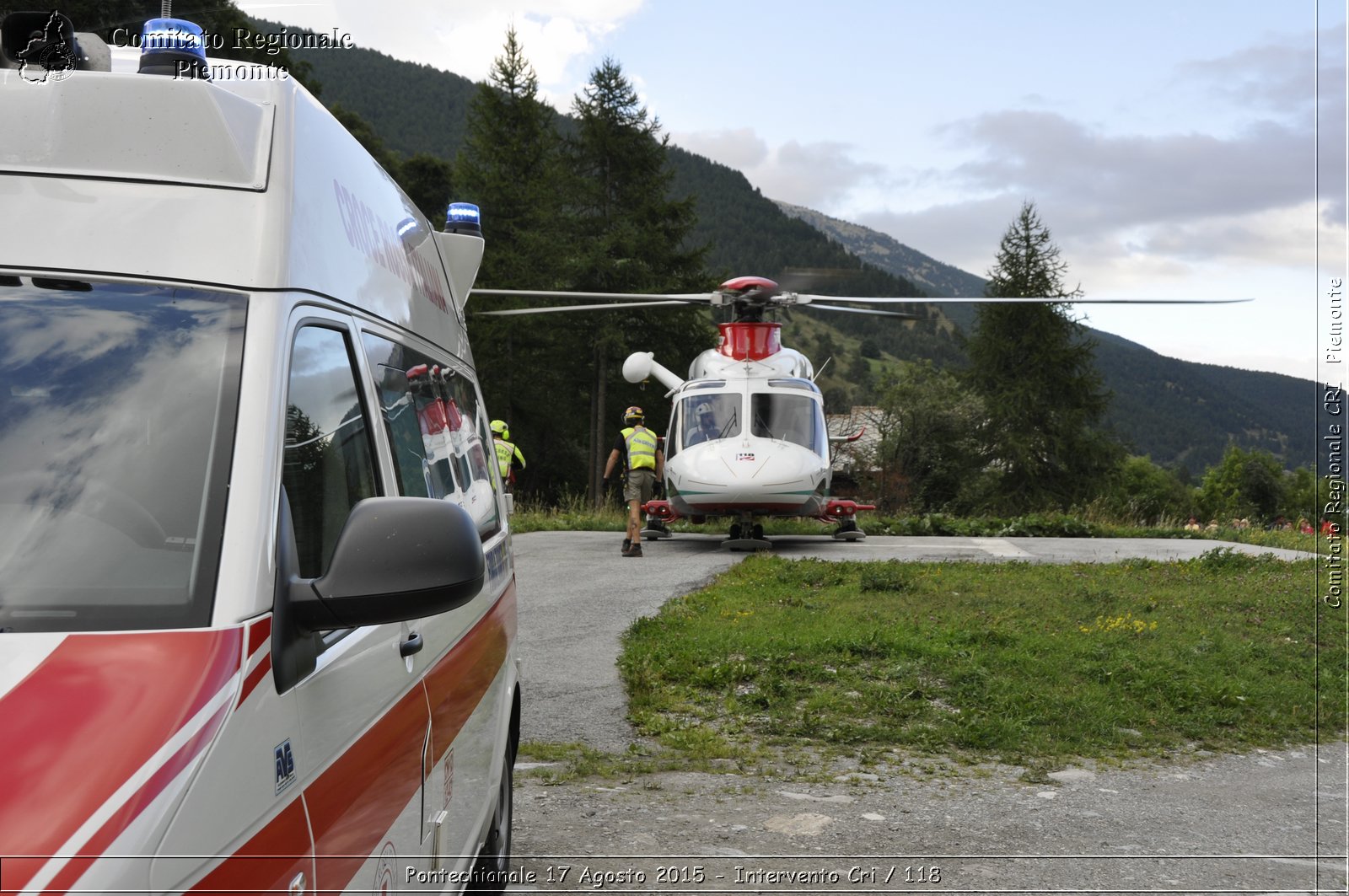 Pontechianale 17 Agosto 2015 - Intervento Cri / 118 - Croce Rossa Italiana - Comitato Regionale del Piemonte