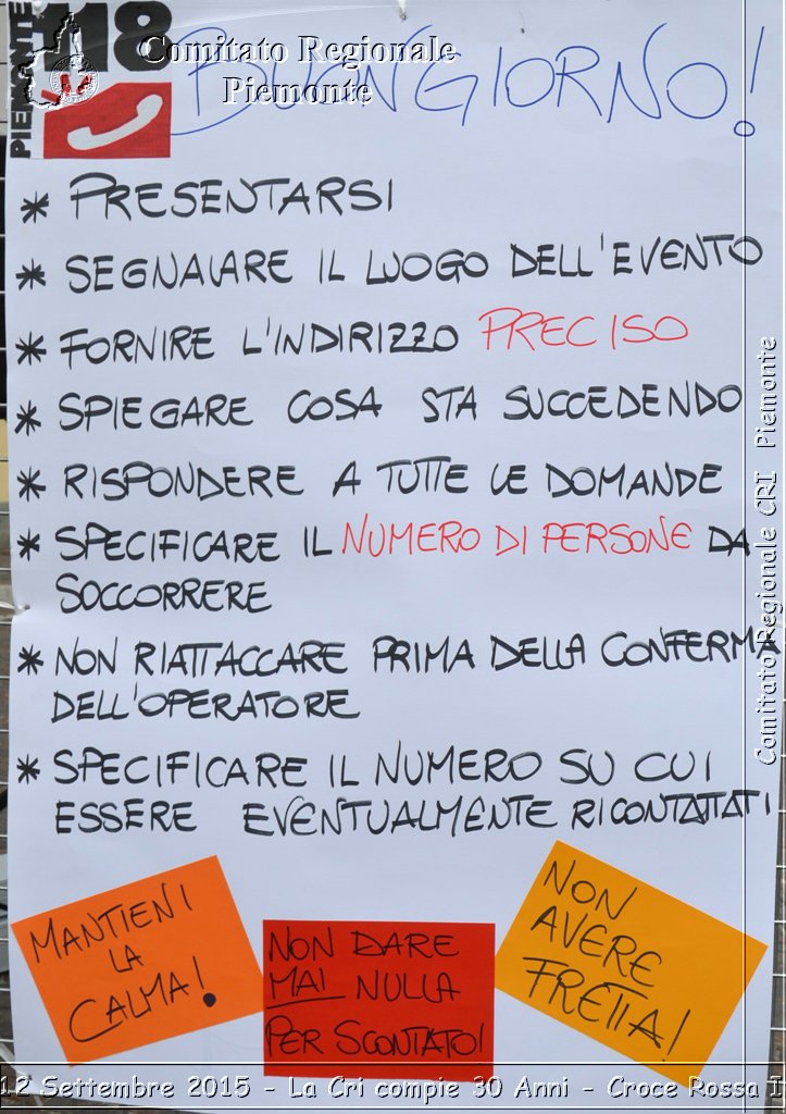 Busca 12 Settembre 2015 - La Cri compie 30 Anni - Croce Rossa Italiana- Comitato Regionale del Piemonte