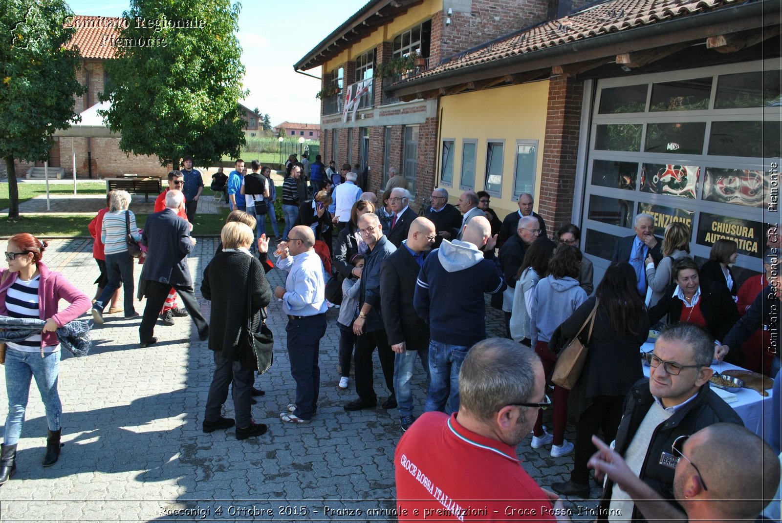 Racconigi 4 Ottobre 2015 - Pranzo annuale e premiazioni - Croce Rossa Italiana- Comitato Regionale del Piemonte