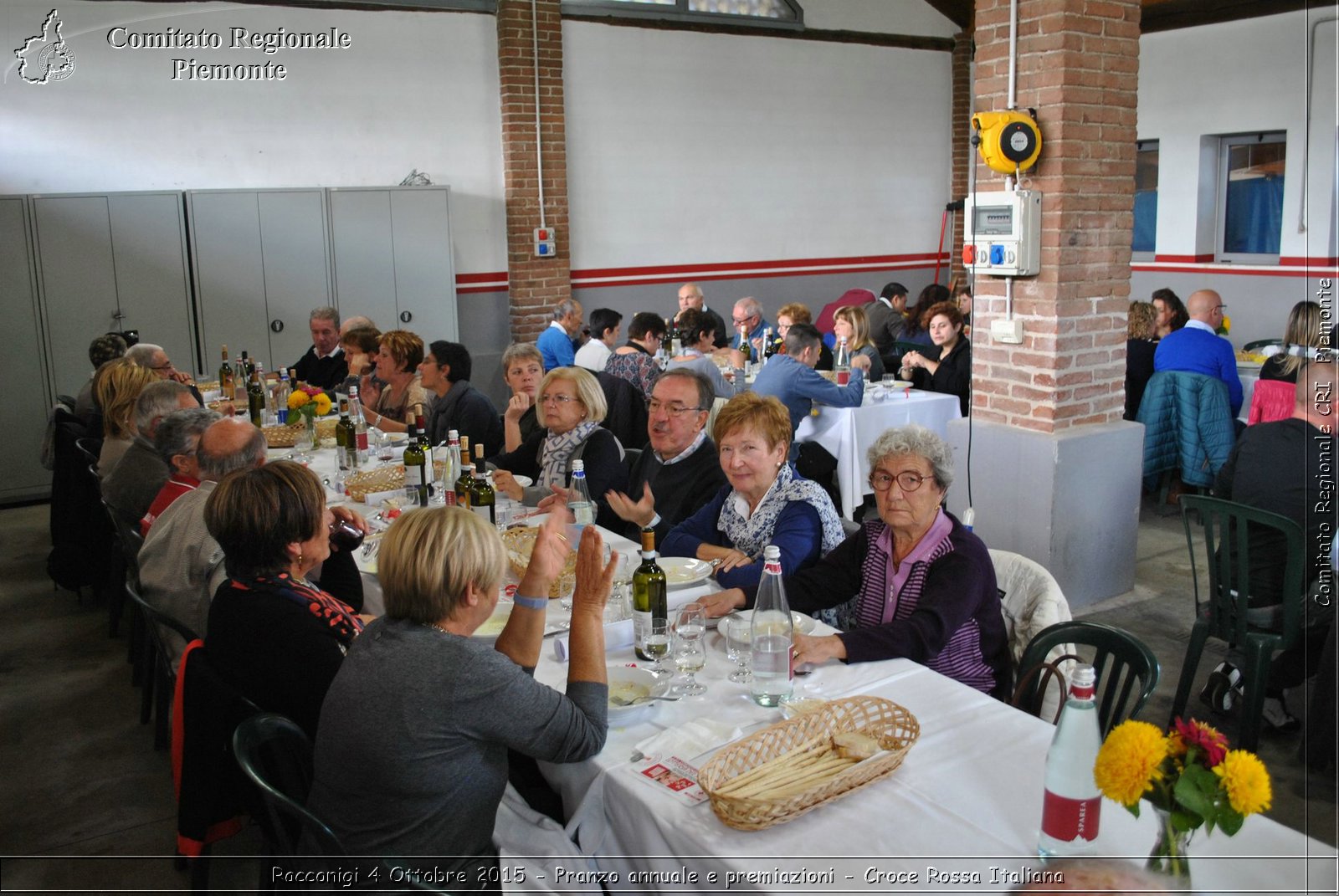 Racconigi 4 Ottobre 2015 - Pranzo annuale e premiazioni - Croce Rossa Italiana- Comitato Regionale del Piemonte