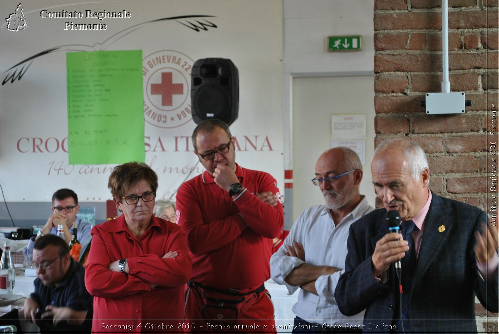 Racconigi 4 Ottobre 2015 - Pranzo annuale e premiazioni - Croce Rossa Italiana- Comitato Regionale del Piemonte