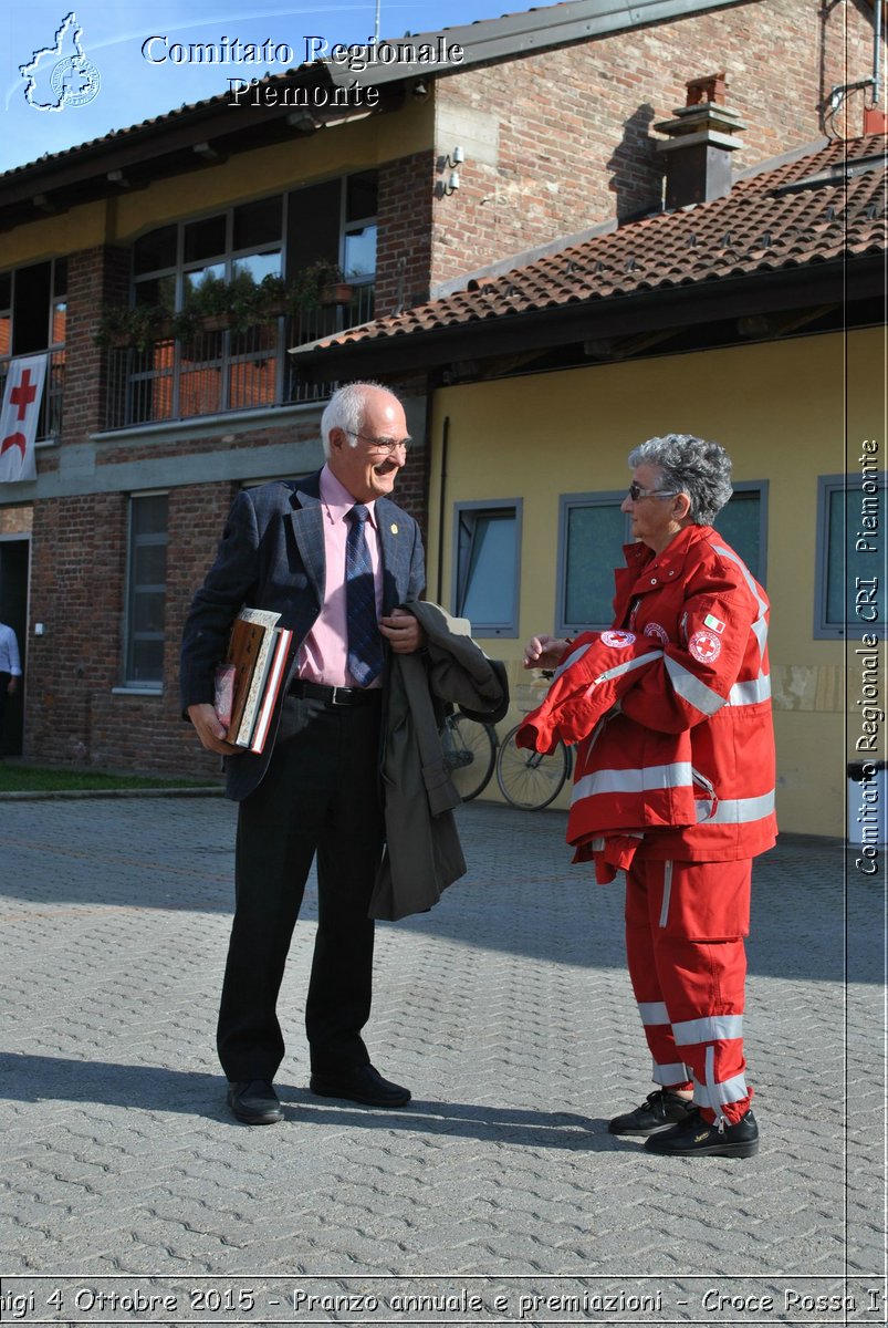 Racconigi 4 Ottobre 2015 - Pranzo annuale e premiazioni - Croce Rossa Italiana- Comitato Regionale del Piemonte