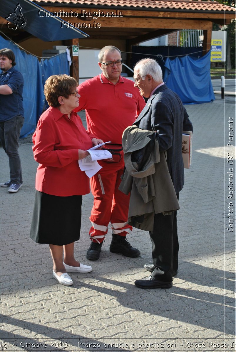 Racconigi 4 Ottobre 2015 - Pranzo annuale e premiazioni - Croce Rossa Italiana- Comitato Regionale del Piemonte