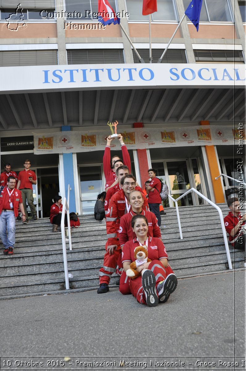 Torino 10 Ottobre 2015 - Premiazioni Meeting Nazionale - Croce Rossa Italiana- Comitato Regionale del Piemonte