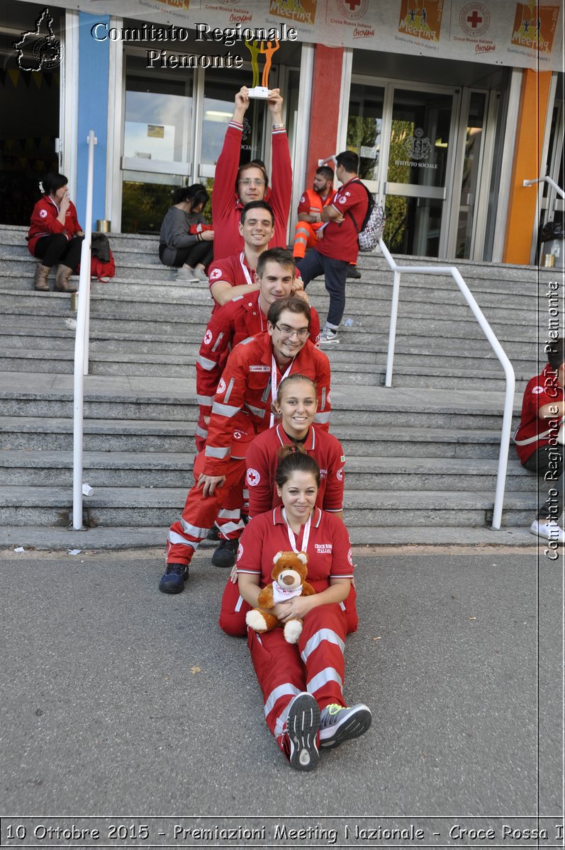 Torino 10 Ottobre 2015 - Premiazioni Meeting Nazionale - Croce Rossa Italiana- Comitato Regionale del Piemonte