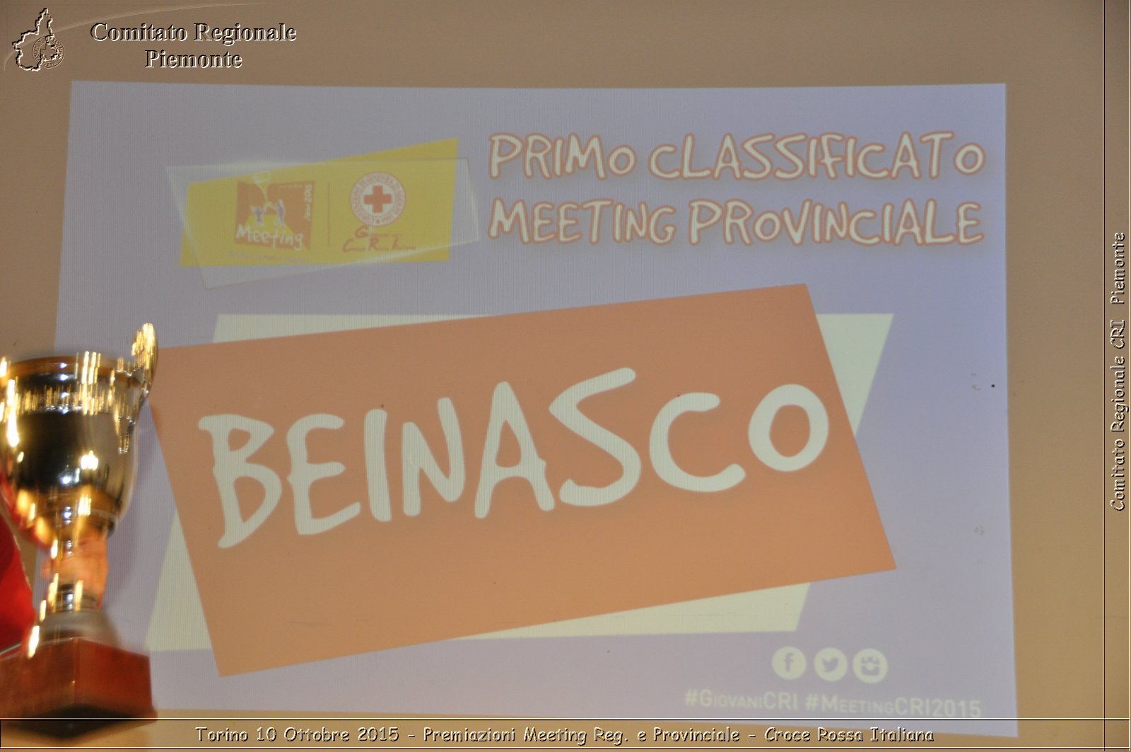 Torino 10 Ottobre 2015 - Premiazioni Meeting Reg e Provinciale - Croce Rossa Italiana- Comitato Regionale del Piemonte