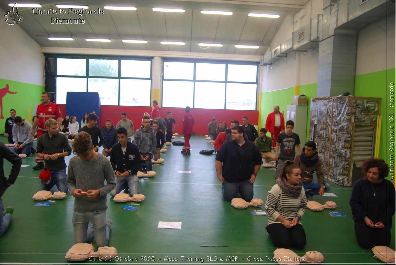 Ciri 13 Ottobre 2015 - Mass Training BLS e MSP - Croce Rossa Italiana- Comitato Regionale del Piemonte