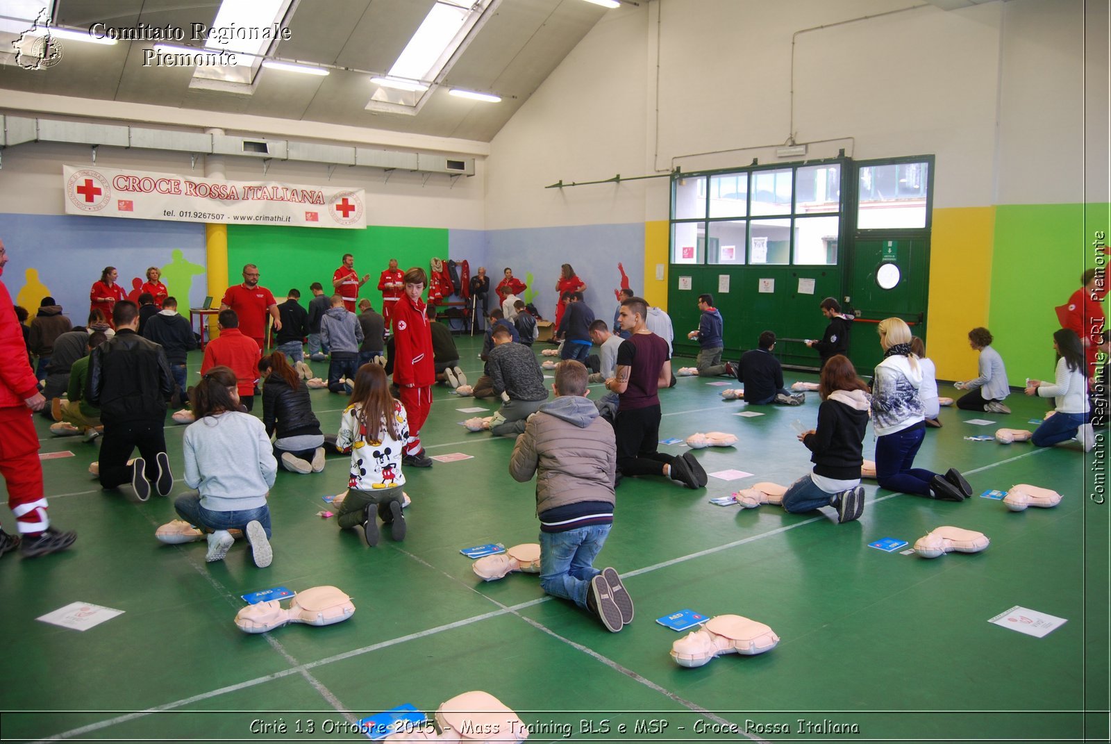 Ciri 13 Ottobre 2015 - Mass Training BLS e MSP - Croce Rossa Italiana- Comitato Regionale del Piemonte