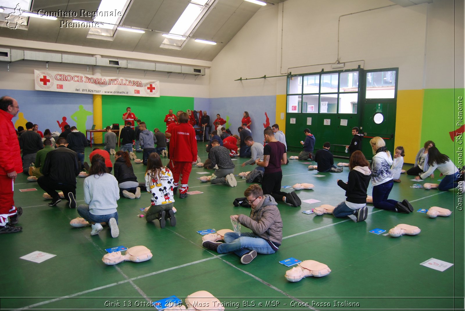 Ciri 13 Ottobre 2015 - Mass Training BLS e MSP - Croce Rossa Italiana- Comitato Regionale del Piemonte