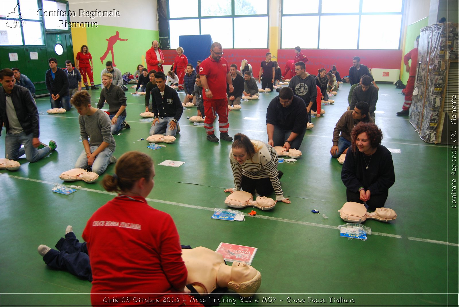 Ciri 13 Ottobre 2015 - Mass Training BLS e MSP - Croce Rossa Italiana- Comitato Regionale del Piemonte