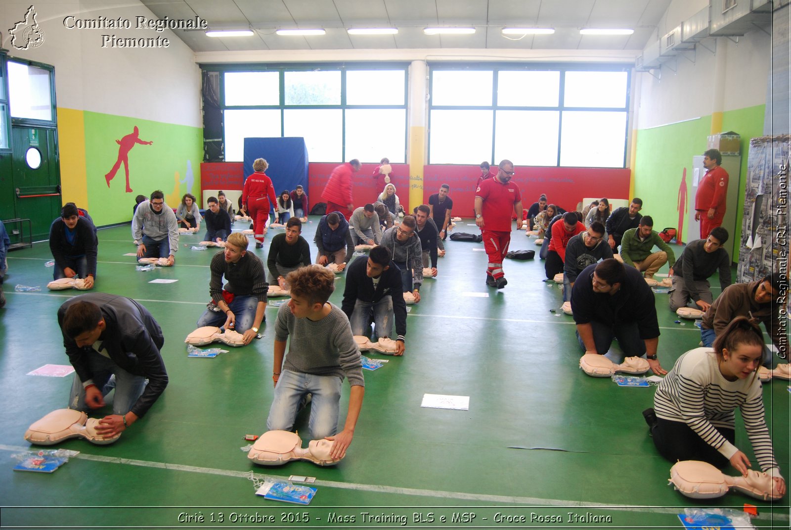 Ciri 13 Ottobre 2015 - Mass Training BLS e MSP - Croce Rossa Italiana- Comitato Regionale del Piemonte