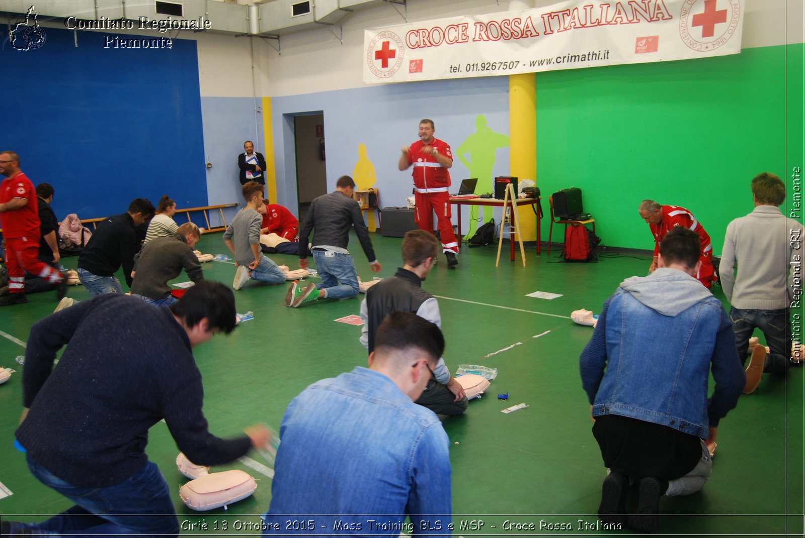 Ciri 13 Ottobre 2015 - Mass Training BLS e MSP - Croce Rossa Italiana- Comitato Regionale del Piemonte