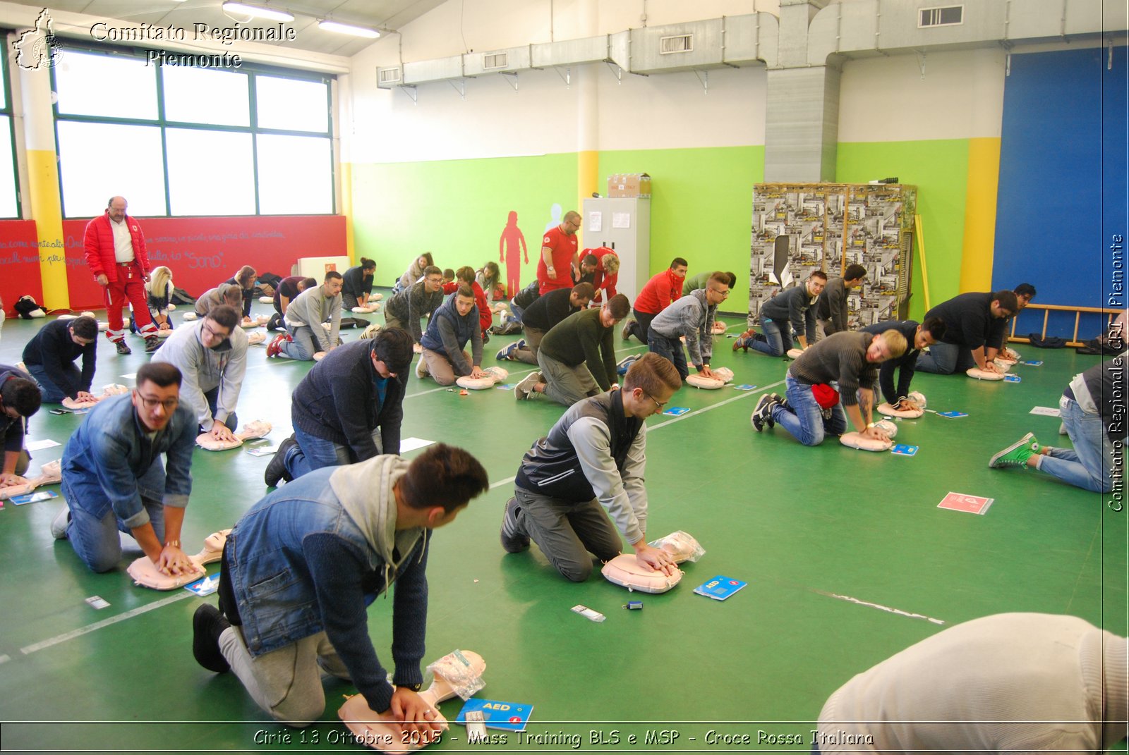 Ciri 13 Ottobre 2015 - Mass Training BLS e MSP - Croce Rossa Italiana- Comitato Regionale del Piemonte