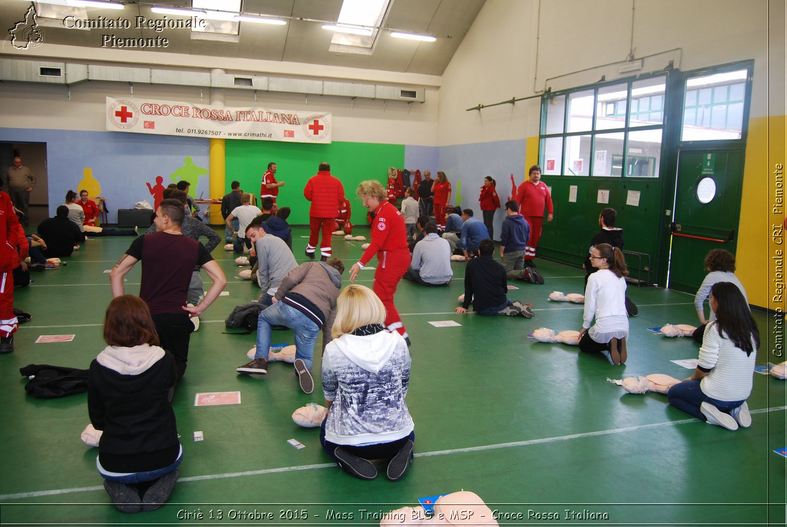 Ciri 13 Ottobre 2015 - Mass Training BLS e MSP - Croce Rossa Italiana- Comitato Regionale del Piemonte