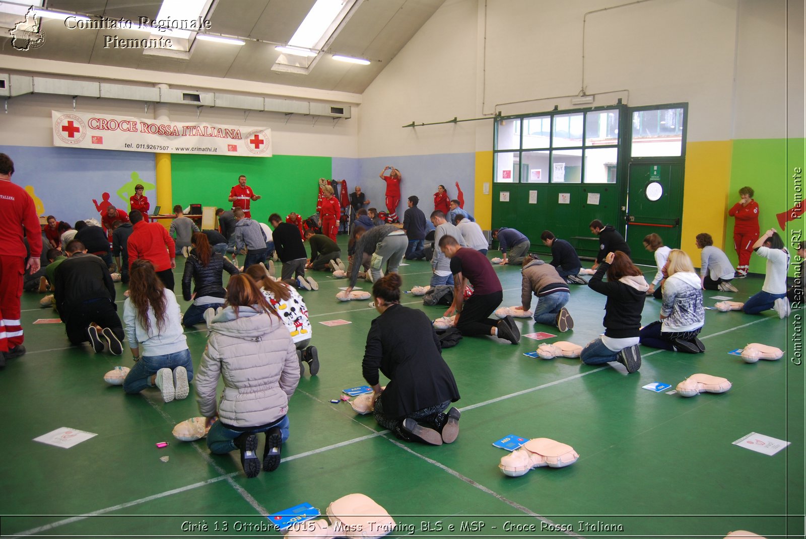 Ciri 13 Ottobre 2015 - Mass Training BLS e MSP - Croce Rossa Italiana- Comitato Regionale del Piemonte