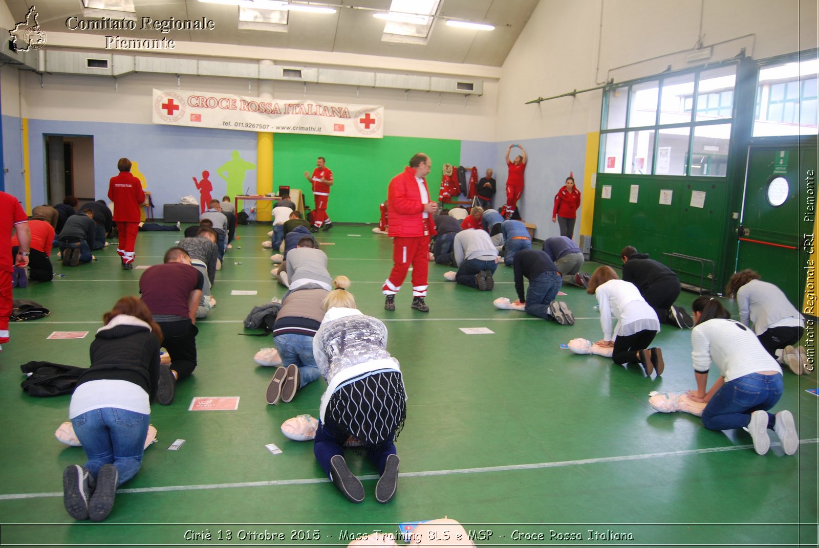 Ciri 13 Ottobre 2015 - Mass Training BLS e MSP - Croce Rossa Italiana- Comitato Regionale del Piemonte