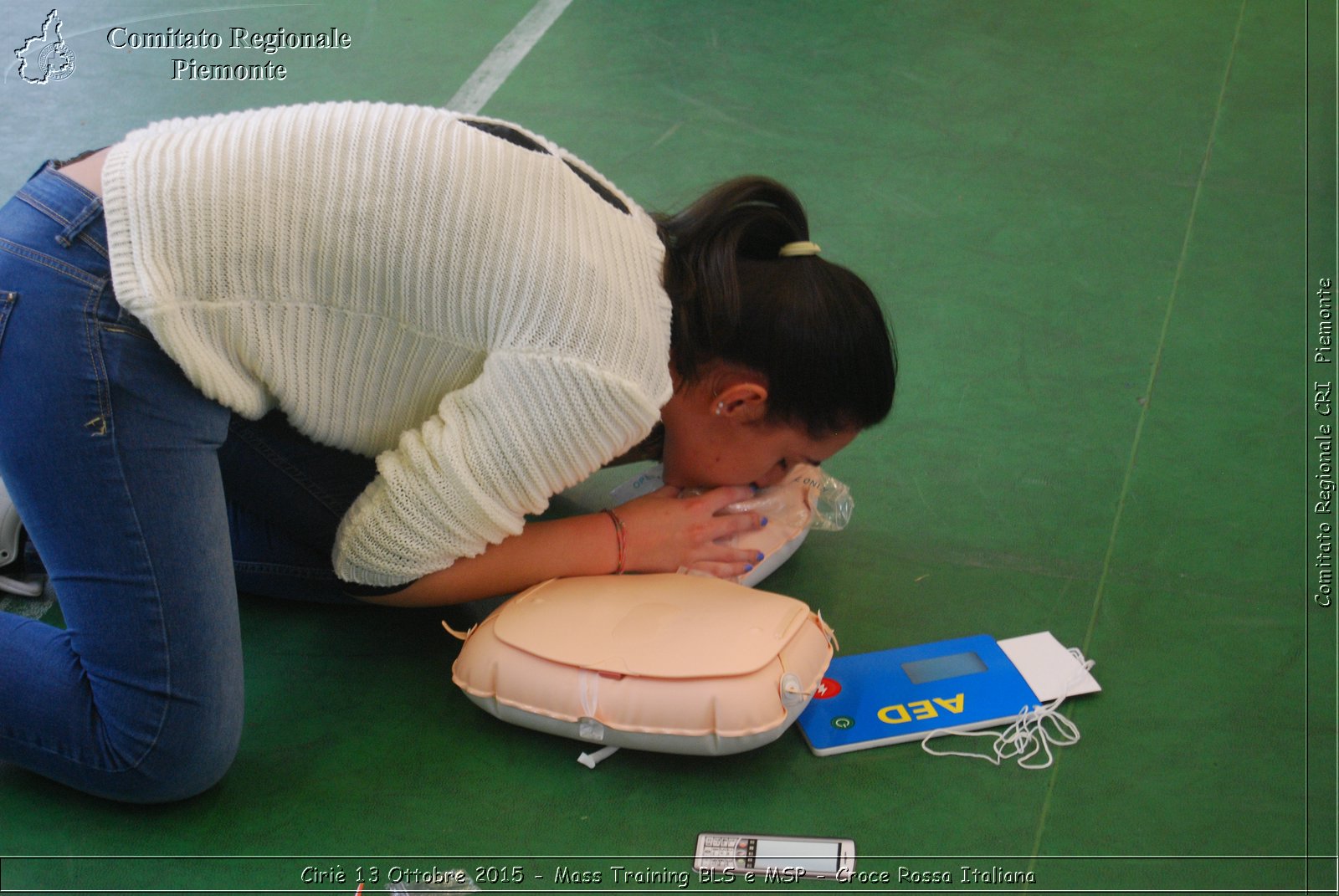 Ciri 13 Ottobre 2015 - Mass Training BLS e MSP - Croce Rossa Italiana- Comitato Regionale del Piemonte