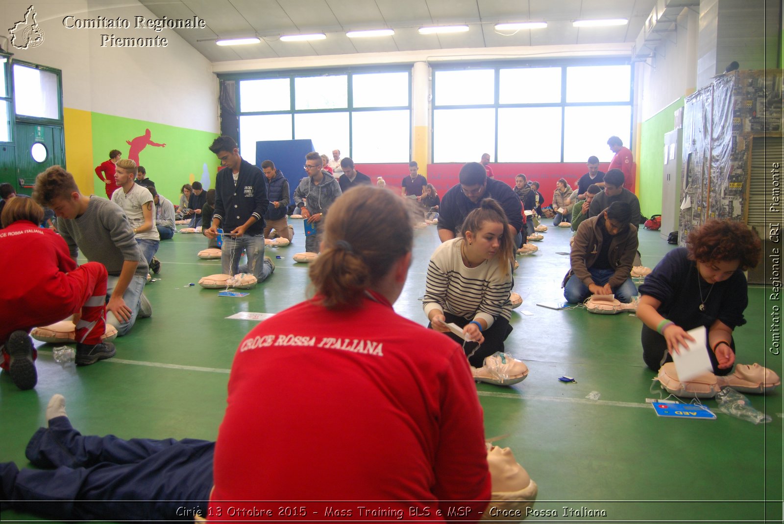 Ciri 13 Ottobre 2015 - Mass Training BLS e MSP - Croce Rossa Italiana- Comitato Regionale del Piemonte