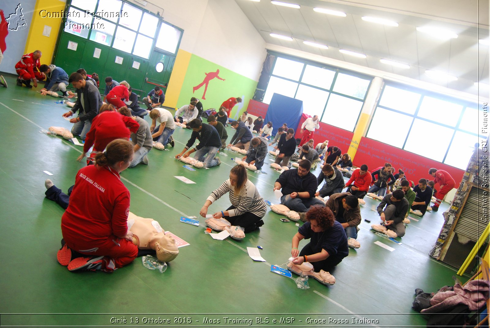 Ciri 13 Ottobre 2015 - Mass Training BLS e MSP - Croce Rossa Italiana- Comitato Regionale del Piemonte