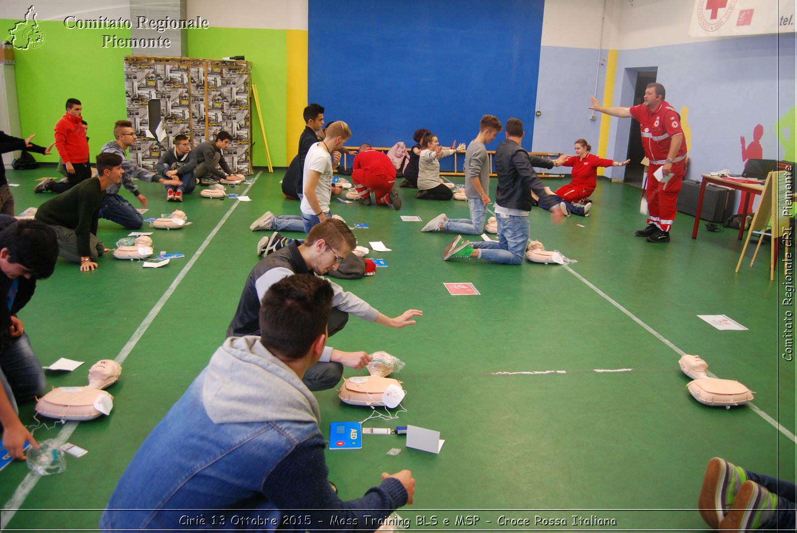 Ciri 13 Ottobre 2015 - Mass Training BLS e MSP - Croce Rossa Italiana- Comitato Regionale del Piemonte