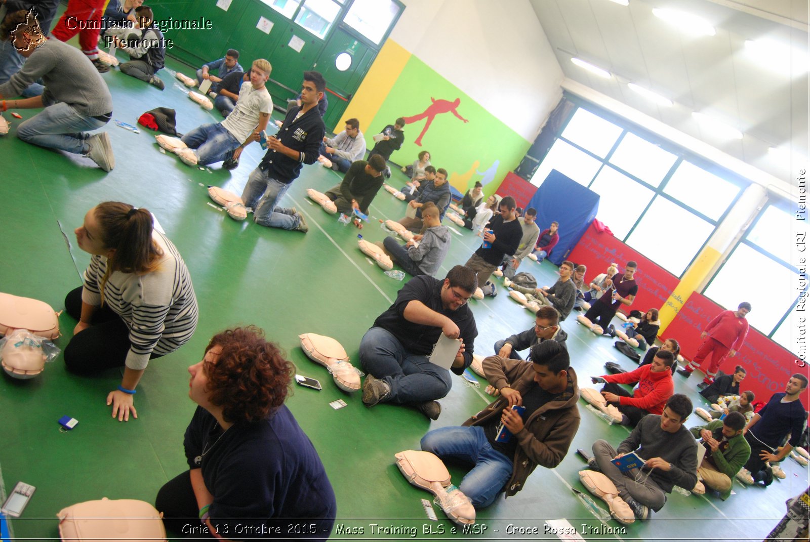 Ciri 13 Ottobre 2015 - Mass Training BLS e MSP - Croce Rossa Italiana- Comitato Regionale del Piemonte