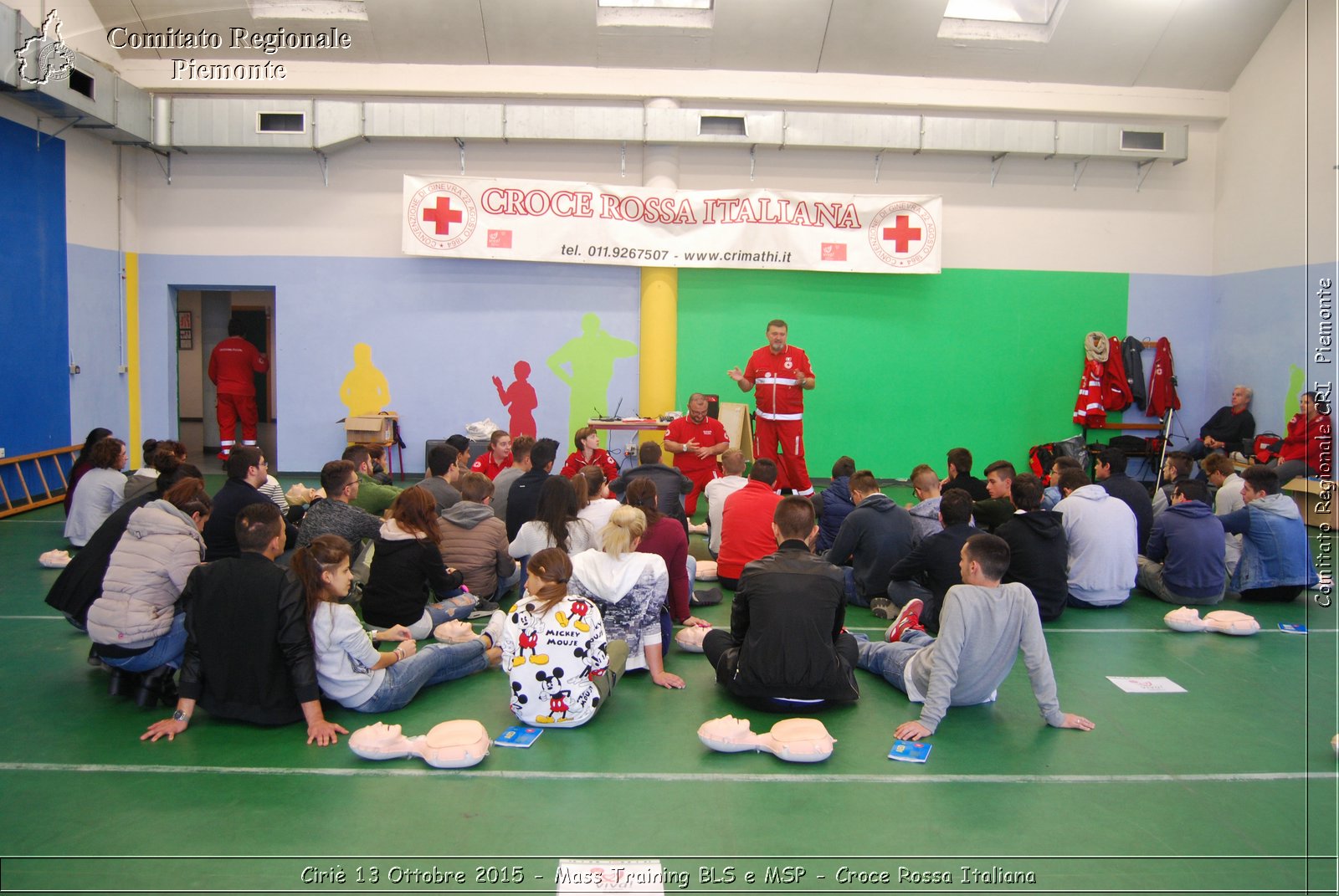 Ciri 13 Ottobre 2015 - Mass Training BLS e MSP - Croce Rossa Italiana- Comitato Regionale del Piemonte