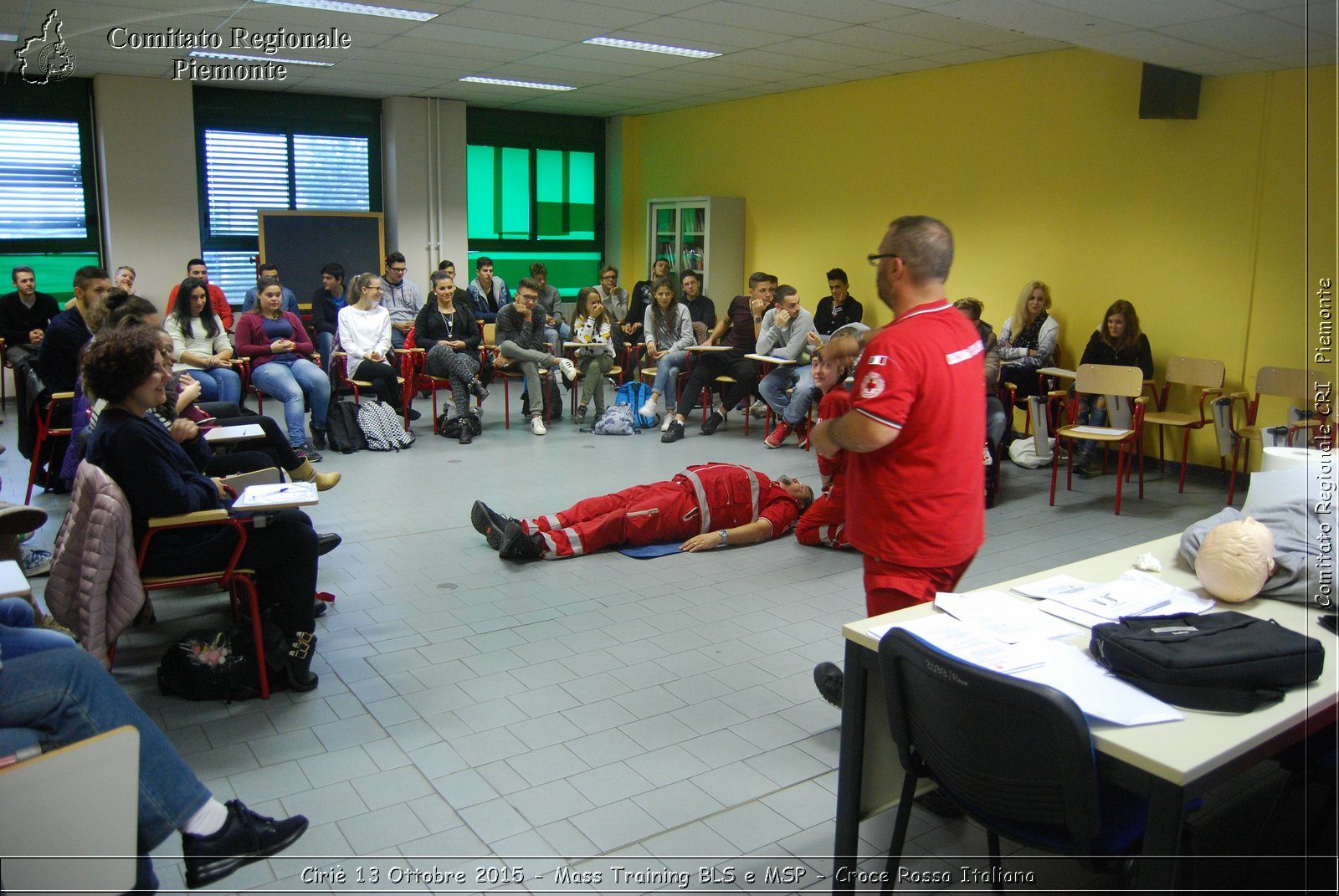 Ciri 13 Ottobre 2015 - Mass Training BLS e MSP - Croce Rossa Italiana- Comitato Regionale del Piemonte