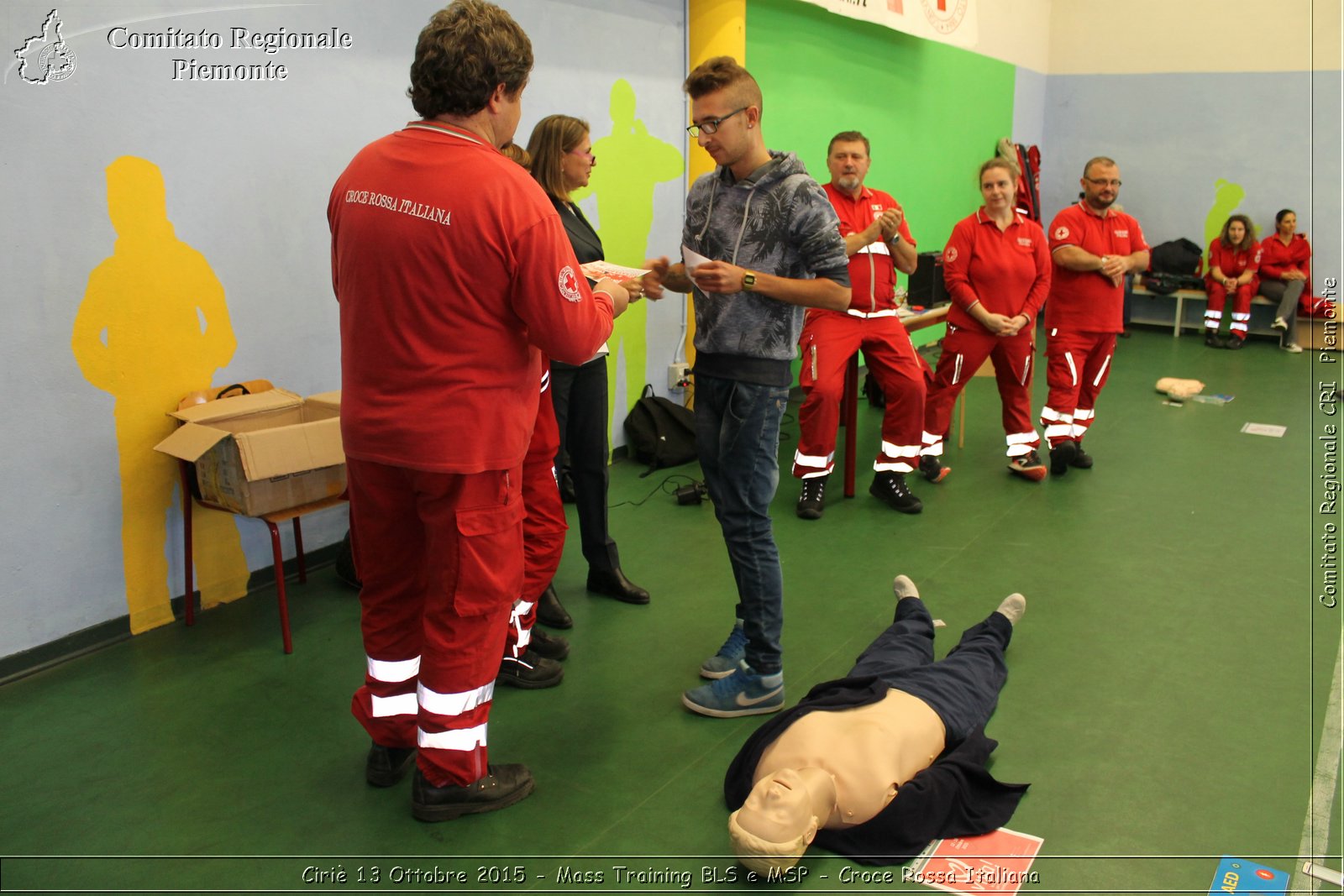 Ciri 13 Ottobre 2015 - Mass Training BLS e MSP - Croce Rossa Italiana- Comitato Regionale del Piemonte