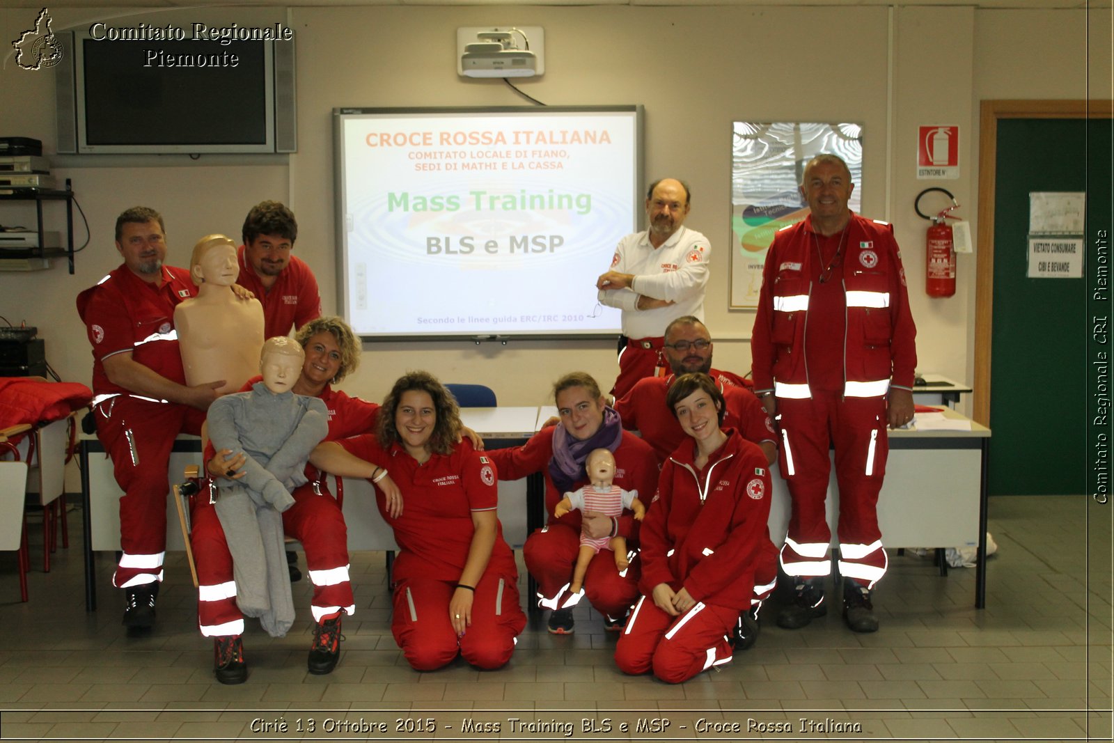 Ciri 13 Ottobre 2015 - Mass Training BLS e MSP - Croce Rossa Italiana- Comitato Regionale del Piemonte