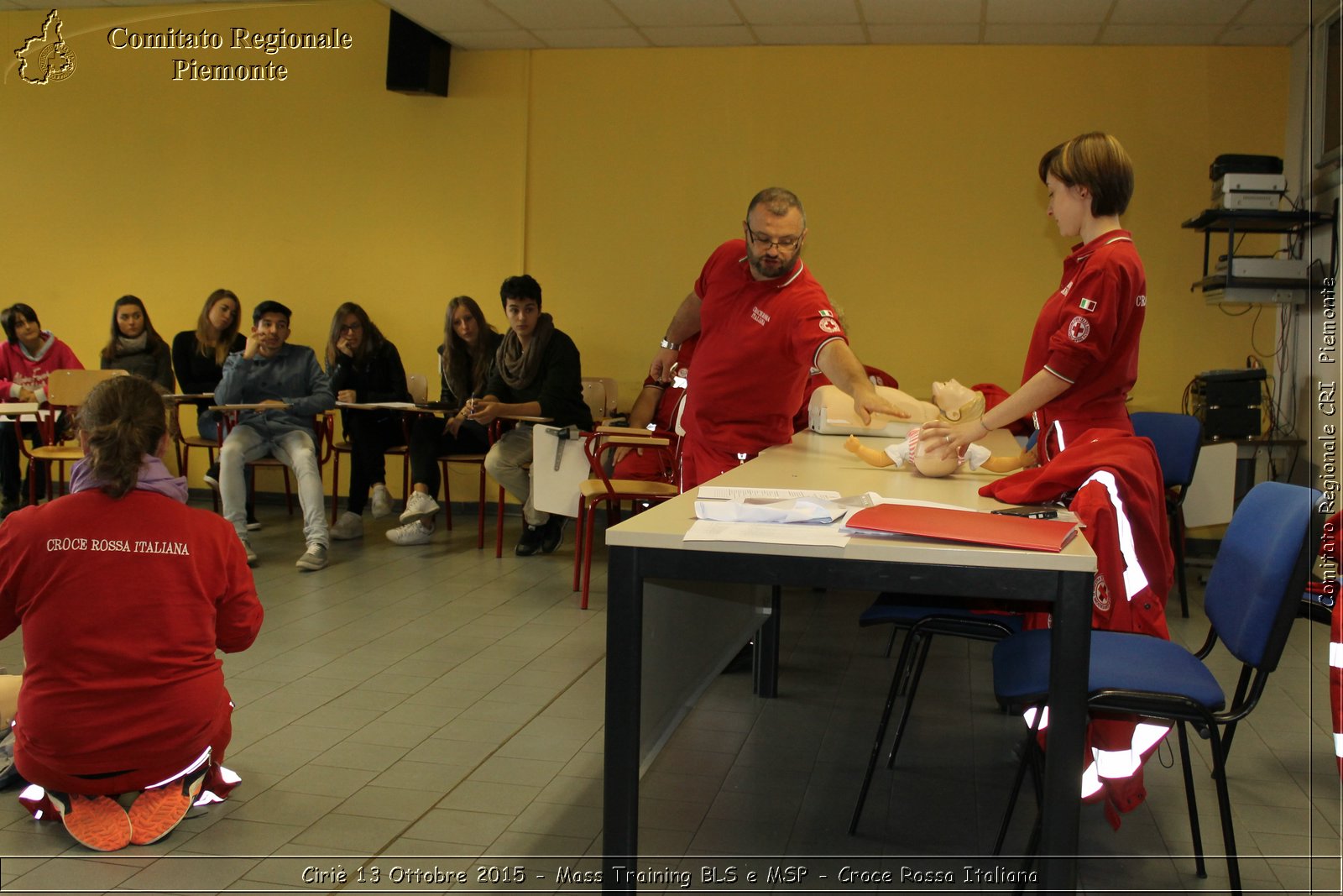 Ciri 13 Ottobre 2015 - Mass Training BLS e MSP - Croce Rossa Italiana- Comitato Regionale del Piemonte