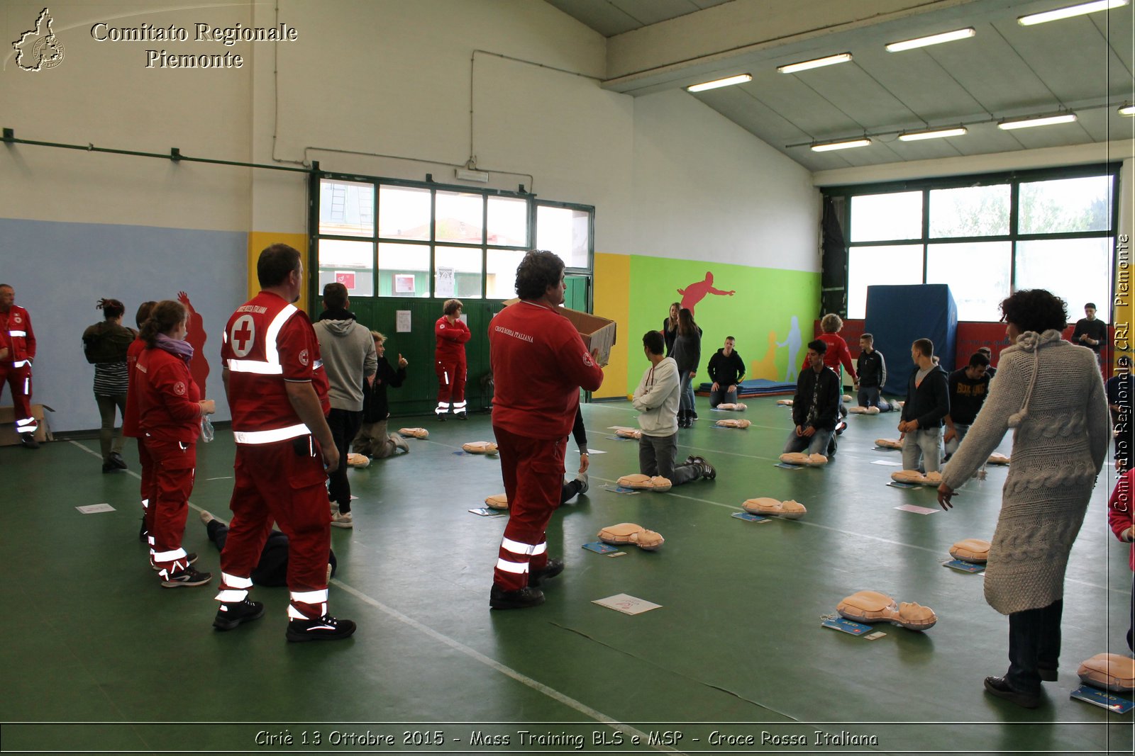 Ciri 13 Ottobre 2015 - Mass Training BLS e MSP - Croce Rossa Italiana- Comitato Regionale del Piemonte